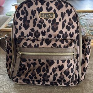 Itzy Ritzy Brown and Black Animal Print Backpack